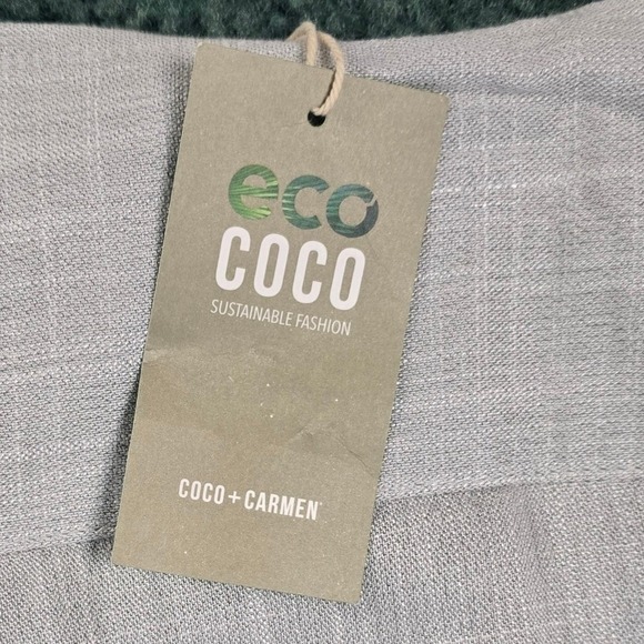 Coco & Carmen Women XXL Linen Rayon Eco Coco Shirt Pants Sustainable Natural NWT - Picture 8 of 16